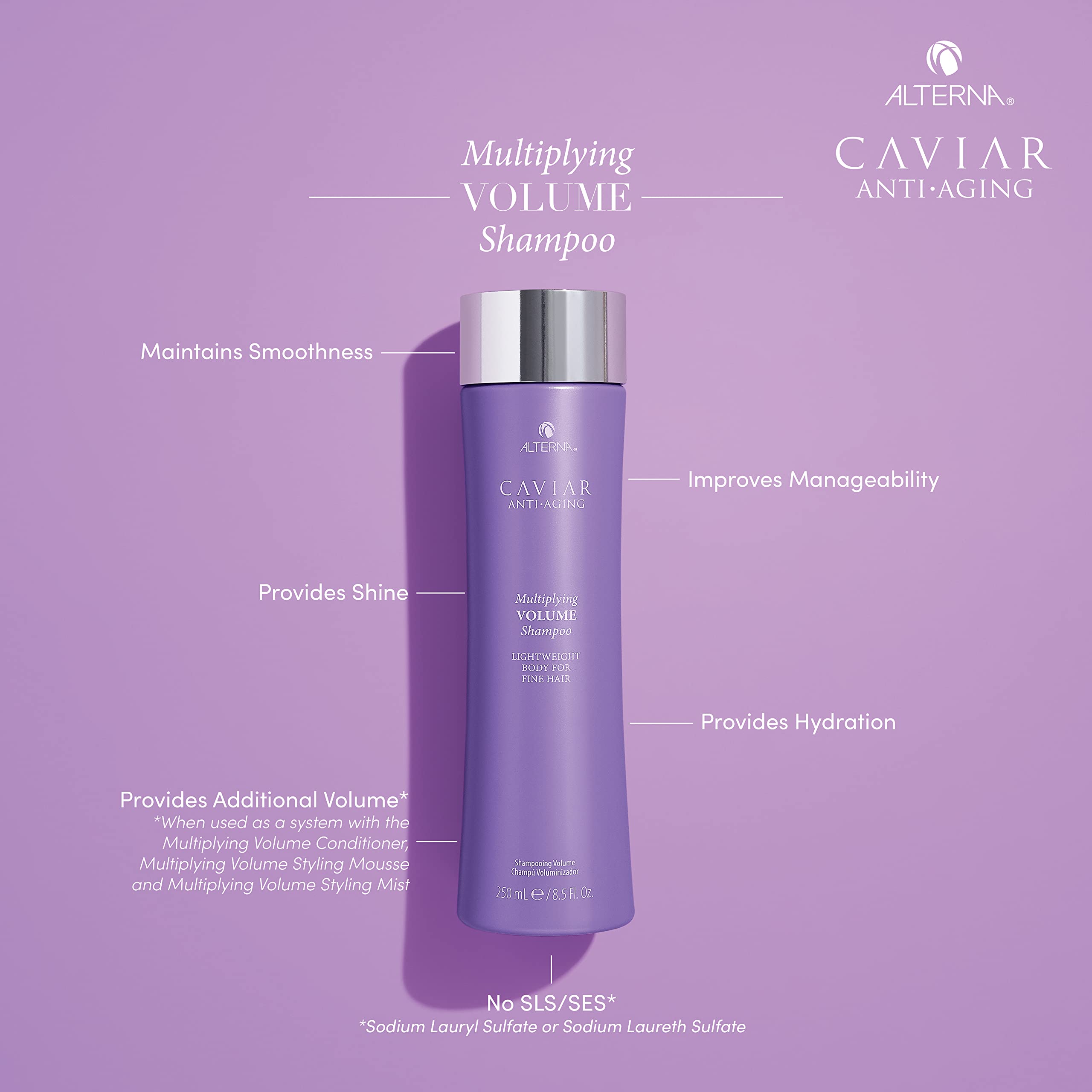 Alterna Caviar Anti-Aging Multiplying Volume Shampoo Mini, 1.35 Fl Oz